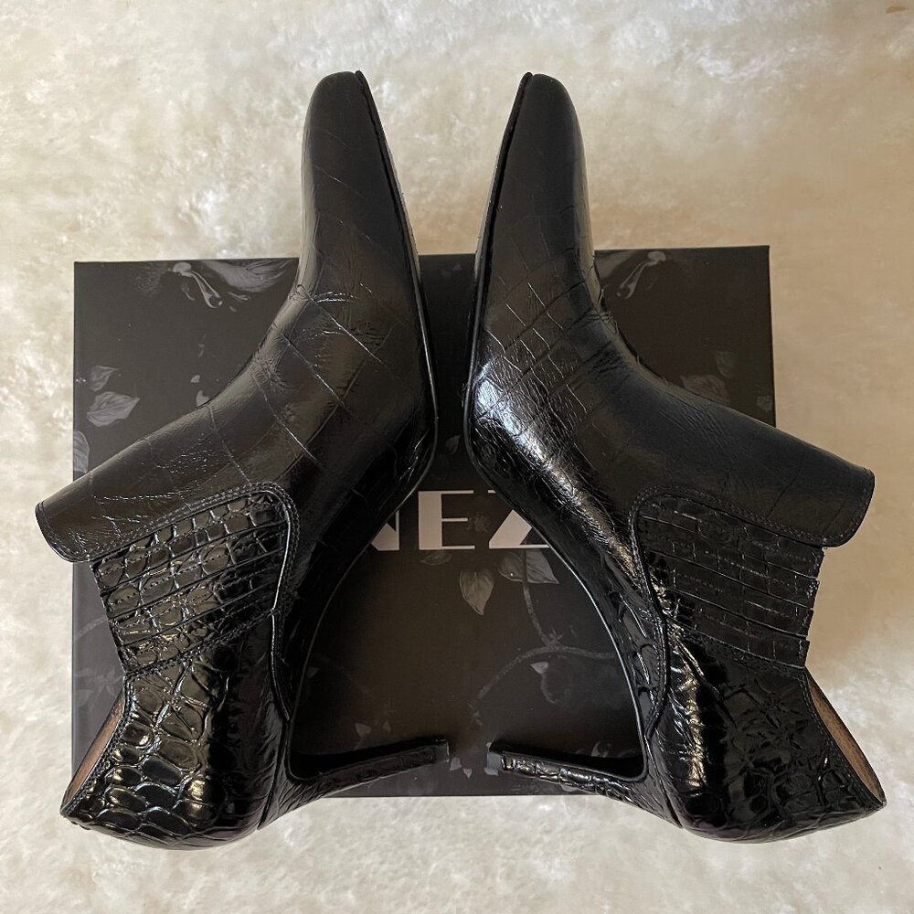 Inez Marisol 70 in Black Croco Emboss size 10.5 standard - Picture 6 of 12